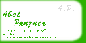 abel panzner business card